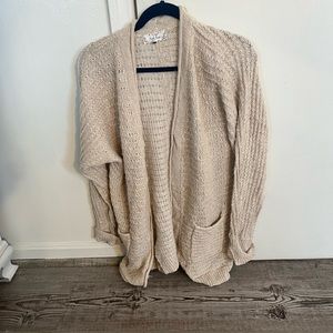 Cream cardigan, large, Pinkrose